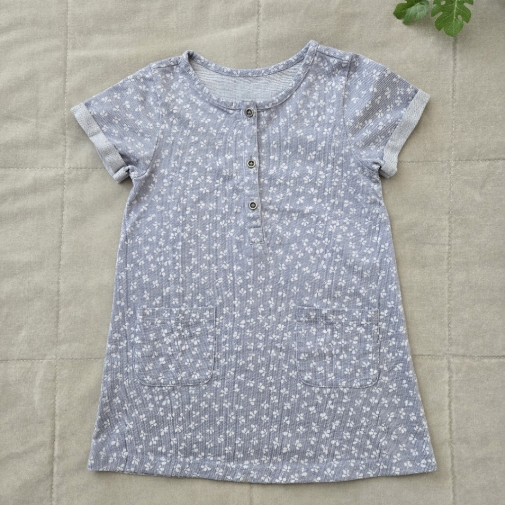 Textured cotton dress